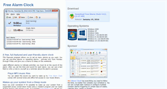 Desktop Screenshot of freealarmclocksoftware.com